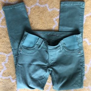 DL1961 Maternity Jeans (Olive), Skinny Ankle, 26